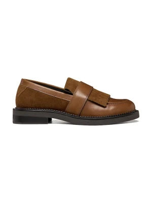 Geox loafersy damskie skórzane D SERILDA brązowy