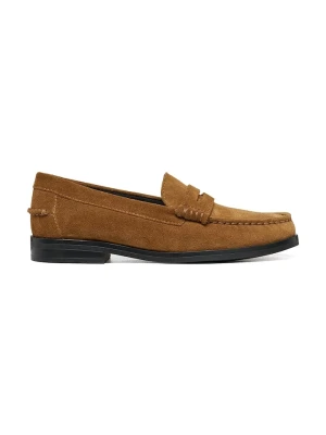 Geox loafersy damskie zamszowe D NOEMEN brązowy