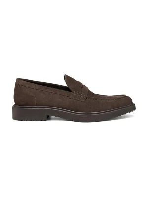 Geox loafersy męskie zamszowe U MASSIMIANO brązowy
