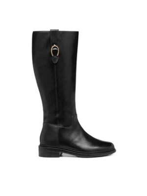 Geox Oficerki D Walk Pleasure D46TGD 00043 C9999 Czarny