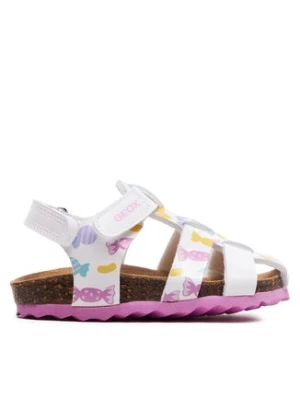 Geox Sandały B Sandal Chalki Girl B452RA 000HH C0653 M Biały