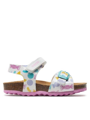 Geox Sandały B Sandal Chalki Girl B922RA 000HH C0653 M Biały