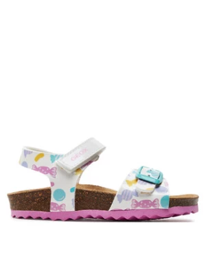 Geox Sandały B Sandal Chalki Girl B922RA 000HH C0653 S Biały