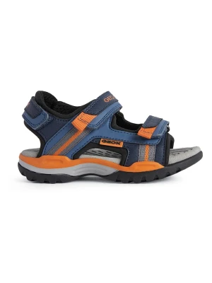 Geox Sandały "Borealis" w kolorze granatowo-pomarańczowym rozmiar: 32