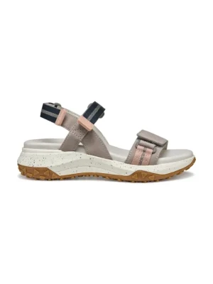 Geox sandały D SORAPIS + GRIP damskie kolor beżowy na platformie D35TBB 02211 C5Y8Z