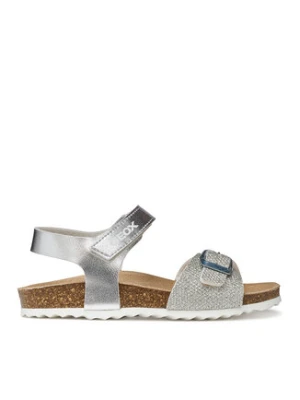 Geox Sandały J Adriel Girl J028MC 0BNEW C1007 M Srebrny