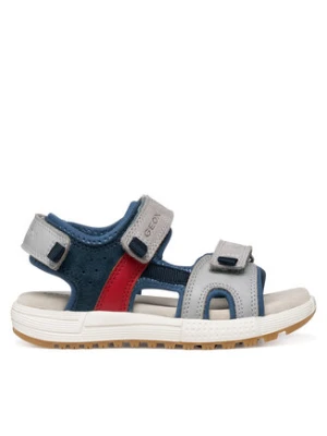 Geox Sandały J Sandal Alben Boy J35AVA 01522 C1F4W D Szary