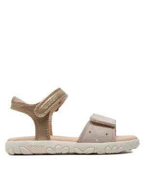 Geox Sandały J Sandal Haiti Girl J028ZA 007NF C0208 M Złoty