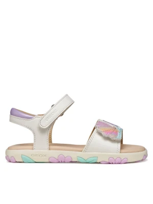 Geox Sandały J Sandal Haiti Girl J658ZB 05402 C0814 M Biały