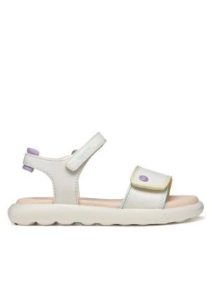 Geox Sandały J Sandal Puffypop Gi J65MSC 05402 C0653 D Biały
