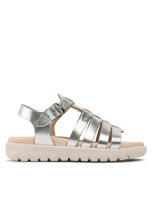 Geox Sandały J Sandal Soleima Gir J35GSB000CFC1007 M Srebrny