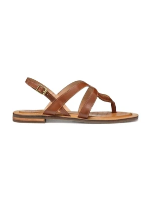Geox sandały skórzane D SOZY QC C damskie kolor brązowy D55YFC 0001J C5006