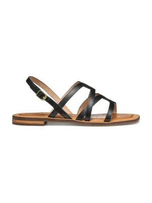 Geox sandały skórzane D SOZY QC damskie kolor czarny D55YFA 0001J C9999