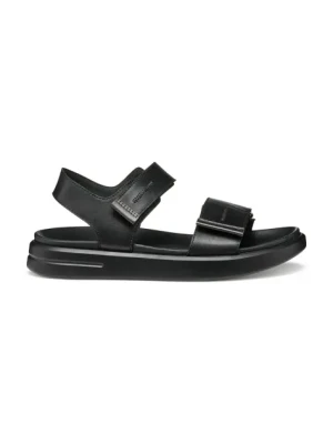 Geox sandały skórzane D XAND 2S damskie kolor czarny D45PAE 043AJ C9B1G