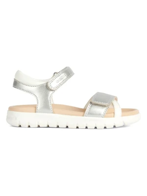 Geox Sandały "Soleima" w kolorze srebrnym rozmiar: 33