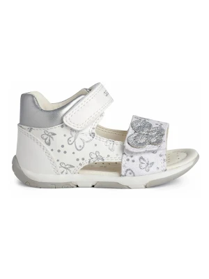 Geox Sandały "Tapuz" w kolorze srebrno-białym rozmiar: 24