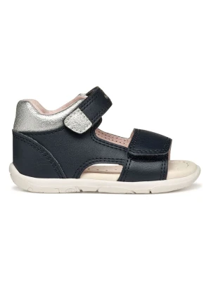 Geox Sandały "Tapuz" w kolorze srebrno-granatowym rozmiar: 25