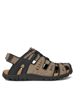 Geox Sandały Uomo Sandal Strada U4524C 000EK C6738 Brązowy