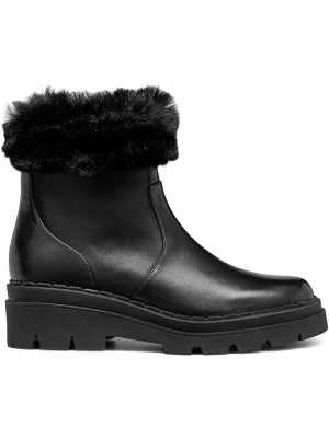 Geox Skórzane botki "Felleny" w kolorze czarnym rozmiar: 38