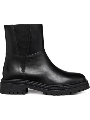 Geox Skórzane botki "Iridea" w kolorze czarnym rozmiar: 38