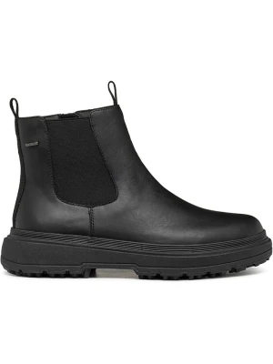 Geox Skórzane botki "Lamidie + Grip ABX" w kolorze czarnym rozmiar: 39