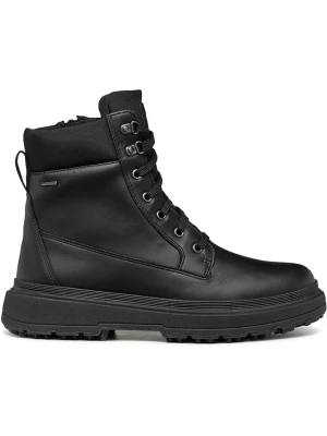 Geox Skórzane botki "Lamidie + Grip" w kolorze czarnym rozmiar: 38