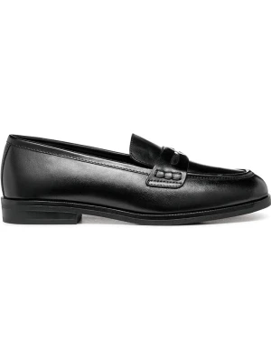 Geox Skórzane mokasyny w kolorze czarnym rozmiar: 36,5
