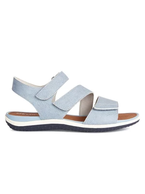 Geox Skórzane sandały "Sandalvega" w kolorze błękitnym rozmiar: 39