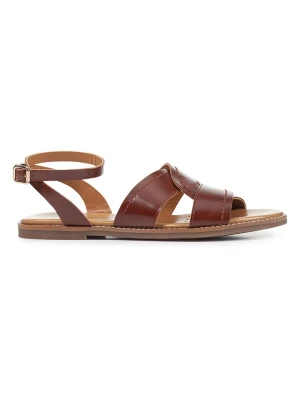 Geox Skórzane sandały "Naileen" w kolorze brązowym rozmiar: 36,5