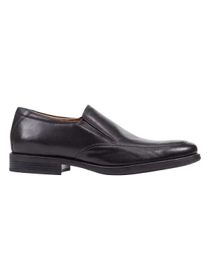 Geox Skórzane slippersy "Federico" w kolorze czarnym rozmiar: 40