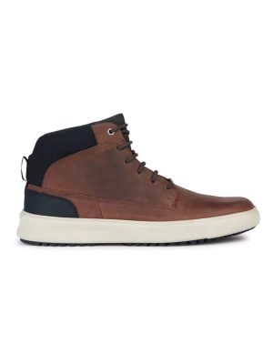Geox Skórzane sneakersy "Cervino" w kolorze brązowym rozmiar: 40