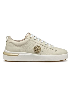 Geox Skórzane sneakersy "Dalyla" w kolorze kremowym rozmiar: 39