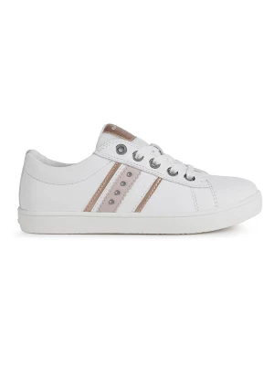Geox Skórzane sneakersy "Kathe" w kolorze białym rozmiar: 31