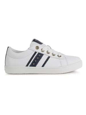 Geox Skórzane sneakersy "Kathe" w kolorze białym rozmiar: 32