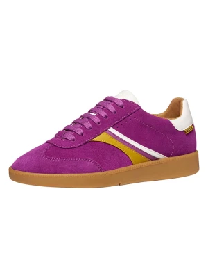 Geox Skórzane sneakersy "Meleda" w kolorze fioletowym rozmiar: 38