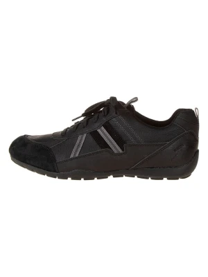 Geox Skórzane sneakersy "Ravex" w kolorze czarnym rozmiar: 42