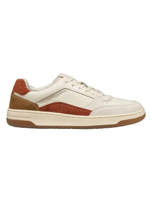 Geox Skórzane sneakersy "Sedral Court" w kolorze kremowo-jasnobrązowym rozmiar: 42