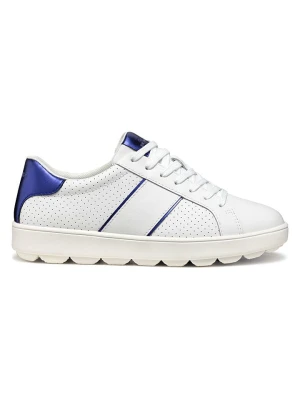 Geox Skórzane sneakersy "Spherca Ecub" w kolorze biało-fioletowym rozmiar: 40