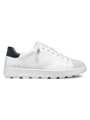 Geox Skórzane sneakersy "Spherica Ecub" w kolorze białym rozmiar: 44