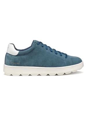 Geox Skórzane sneakersy "Spherica Ecub" w kolorze turkusowym rozmiar: 44