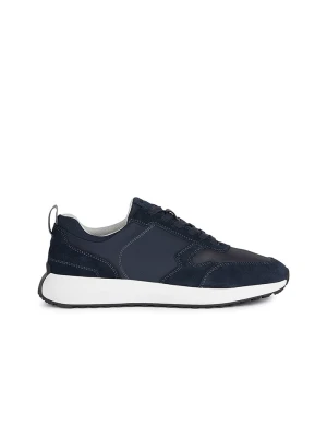 Geox Skórzane sneakersy "Volpiano" w kolorze granatowym rozmiar: 39