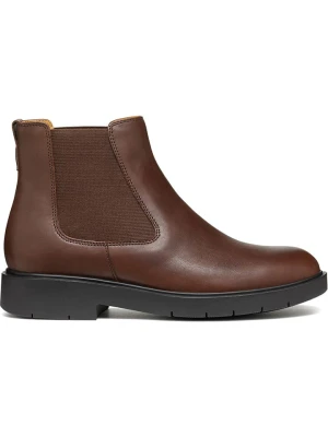 Geox Skórzane sztyblety "Spherica" w kolorze jasnobrązowym rozmiar: 39