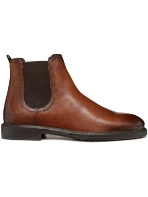 Geox Skórzane sztyblety "Tiberio" w kolorze jasnobrązowym rozmiar: 43,5