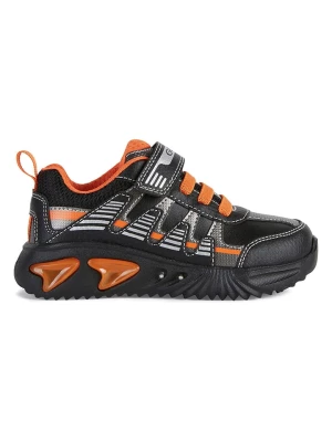 Geox Sneakersy "Assister" w kolorze czarno-pomarańczowym rozmiar: 32