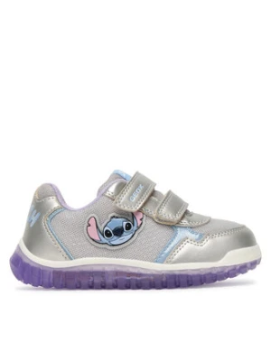 Geox Sneakersy B Lightyloo Girl B6561C 0AJAS C1316 Srebrny