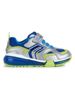 Geox Sneakersy "Bayonyc" w kolorze srebrno-niebieskim rozmiar: 26