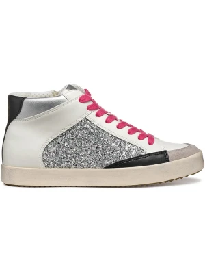 Geox Sneakersy "Blomiee" w kolorze srebrno-czarno-kremowym rozmiar: 37