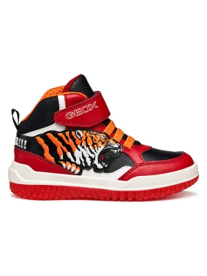Geox Sneakersy "Buzzerlight" w kolorze czarno-czerwonym rozmiar: 27
