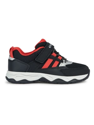 Geox Sneakersy "Calco" w kolorze czarno-czerwonym rozmiar: 33