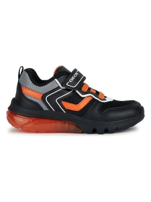 Geox Sneakersy "Ciberdron" w kolorze czarno-pomarańczowym rozmiar: 28